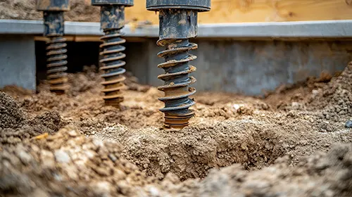 A1 Foundation Crack Repair - Helical Piers